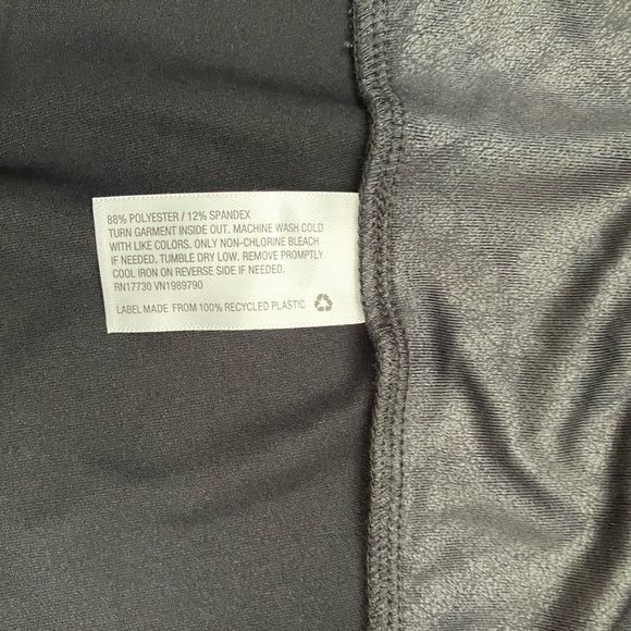 Ava & Viv High Waisted Black Liquid Shine Leggings Size 4X New With Tags - Picture 5 of 12